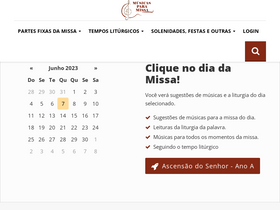'musicasparamissa.com.br' screenshot