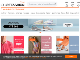 'clubefashion.com' screenshot