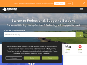 'blacknight.com' screenshot