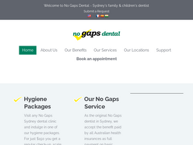 'nogapsdental.com' screenshot