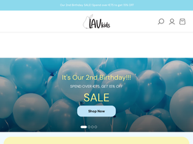 Lav Kids homepage screenshot