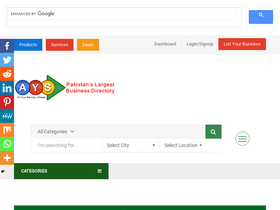 'atyourservice.pk' screenshot