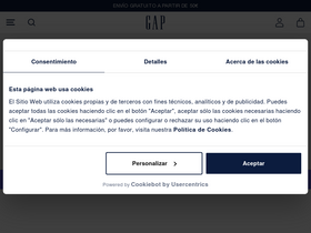 'gap.es' screenshot