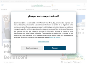 'laopiniondemalaga.es' screenshot
