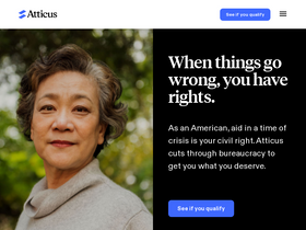'atticus.com' screenshot