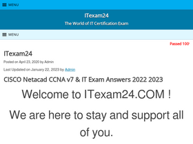 'itexam24.com' screenshot