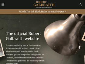 'robert-galbraith.com' screenshot