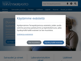 'terveyskirjasto.fi' screenshot