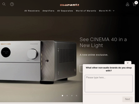'marantz.com' screenshot
