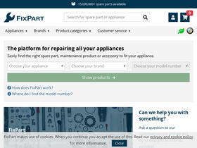 'fixpart.ie' screenshot