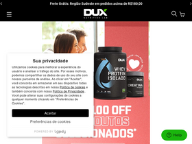 'duxnutrition.com' screenshot
