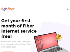 'glofiber.com' screenshot