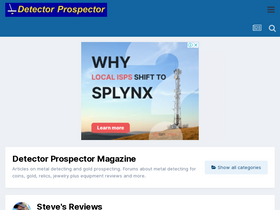 'detectorprospector.com' screenshot