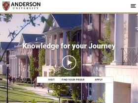 'andersonuniversity.edu' screenshot