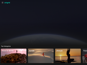 'artgrid.io' screenshot