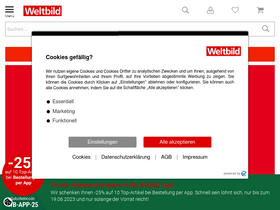 'weltbild.ch' screenshot