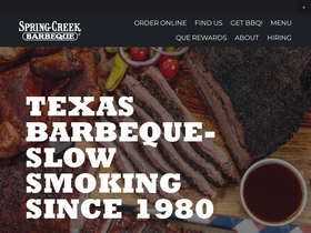 'springcreekbarbeque.com' screenshot