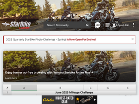 'starbikeforums.com' screenshot