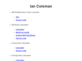 'iancoleman.io' screenshot
