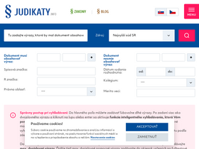 'judikaty.info' screenshot