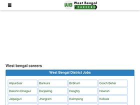'westbengalcareers.com' screenshot