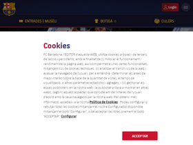 'fcbarcelona.cat' screenshot