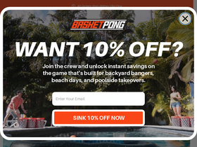 basketpong.com homepage screenshot