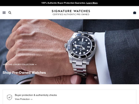 signaturewatches.com homepage screenshot