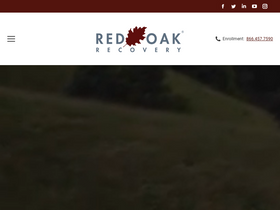 'redoakrecovery.com' screenshot