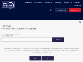 'apllogistics.com' screenshot