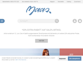 'maas-natur.de' screenshot