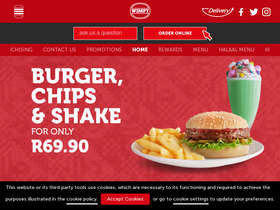 'wimpy.co.za' screenshot