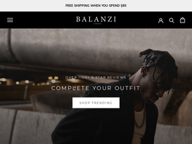 BALANZI homepage screenshot