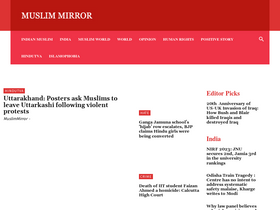'muslimmirror.com' screenshot