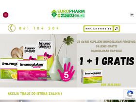 'eapoteka.ba' screenshot