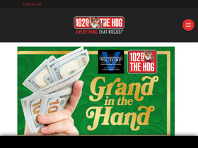 '1029thehog.com' screenshot