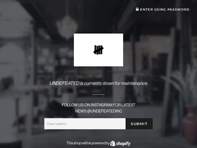 'undefeated.com' screenshot