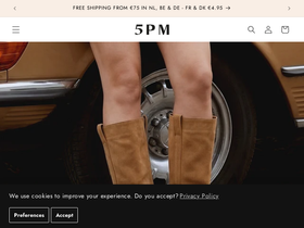 5PM homepage screenshot