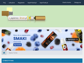 'e-papierosy-forum.pl' screenshot