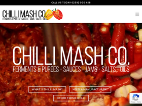 Chillimashcompany homepage screenshot