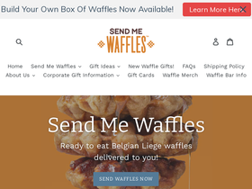 sendmewaffles.com homepage screenshot
