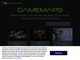 'gamemaps.co.uk' screenshot