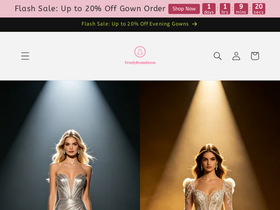 treelypromdress.com homepage screenshot