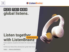 'listenbrainz.org' screenshot