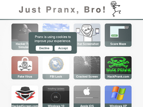 'pranx.com' screenshot