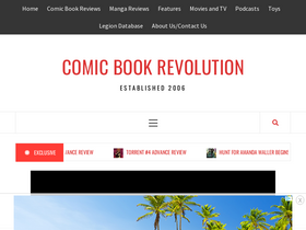 'comicbookrevolution.com' screenshot
