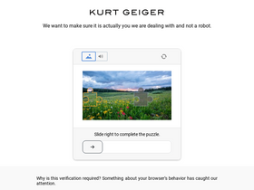 'kurtgeiger.us' screenshot