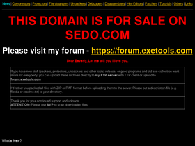 'exetools.com' screenshot