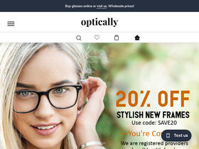 'optically.com.au' screenshot