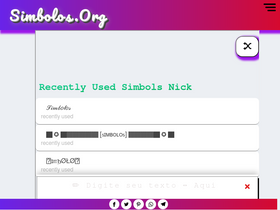 'simbolos.org' screenshot